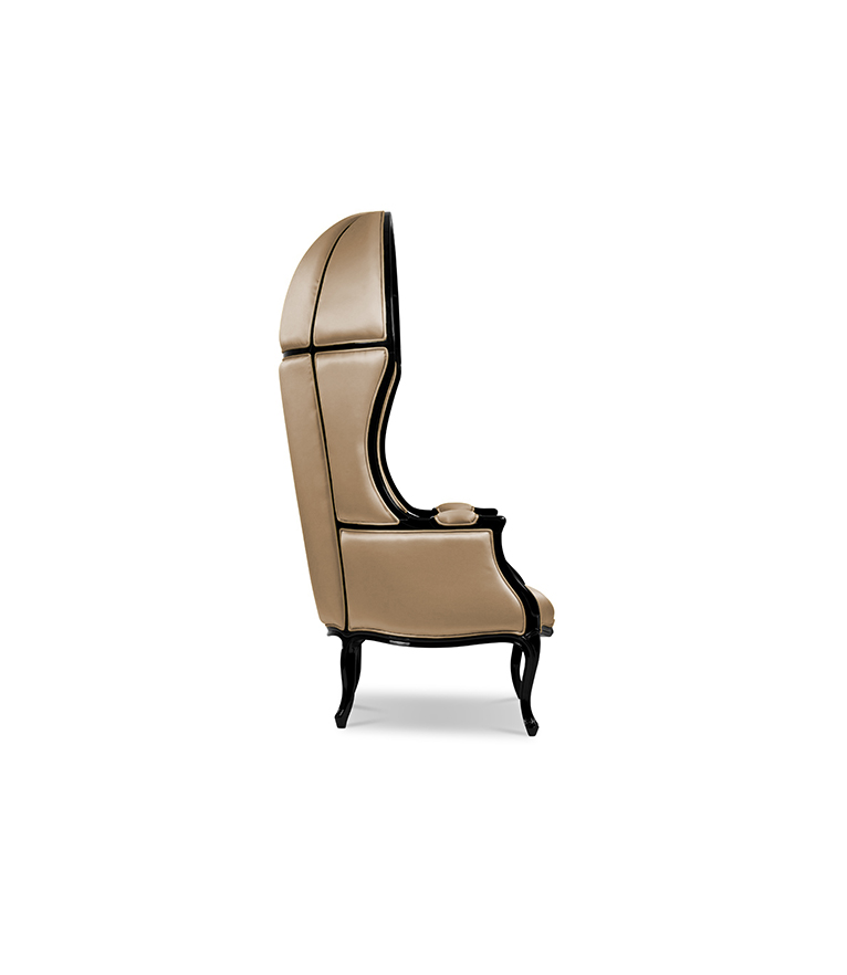 Namib Armchair - with Glossy Black Details Modern Classic - Home'Society