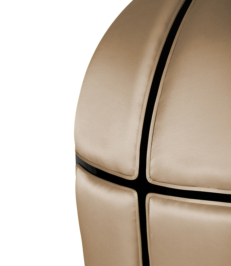 Namib Armchair - with Glossy Black Details Modern Classic - Home'Society