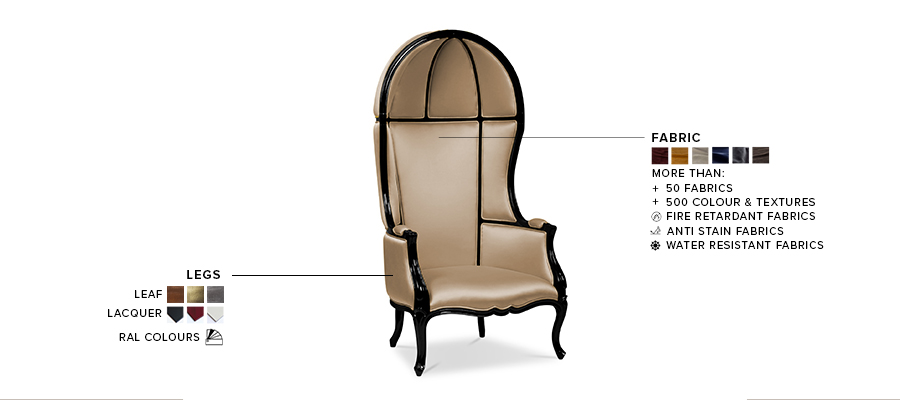 Namib Armchair - with Glossy Black Details Modern Classic - Home'Society