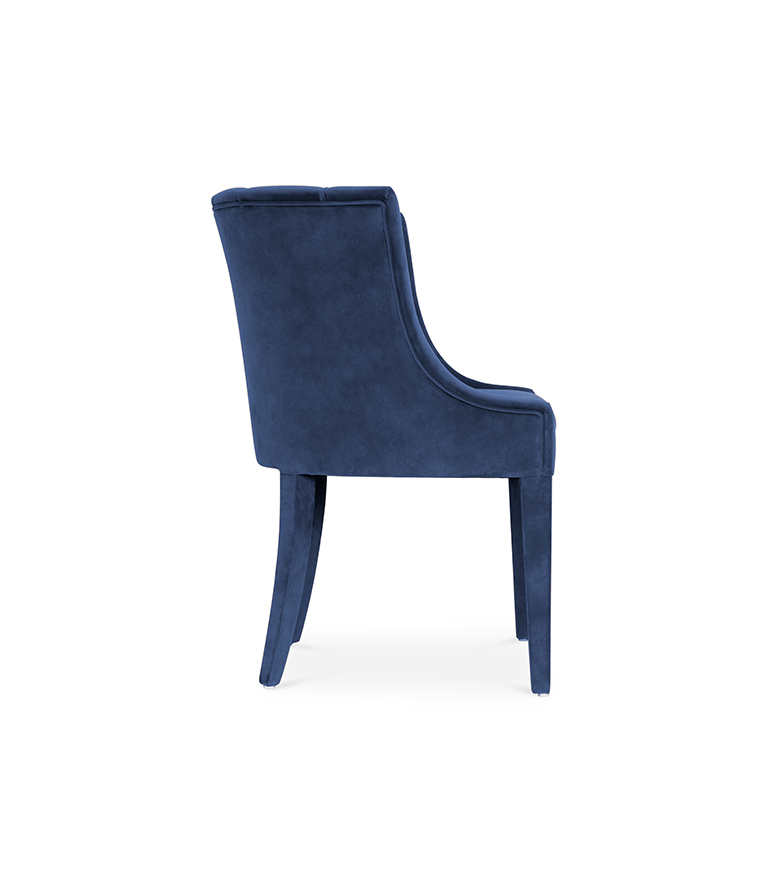 Begonia Dining Chair - Fully Upholstered in Cotton Velvet With A Modern Design - Home'Society