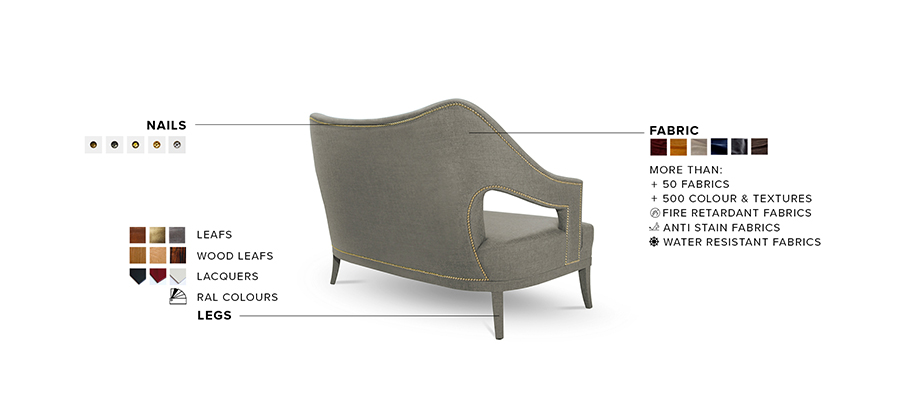 Nº20 2 Seat Sofa: With A Modern Design Fully Upholstered In Twill - Home'Society