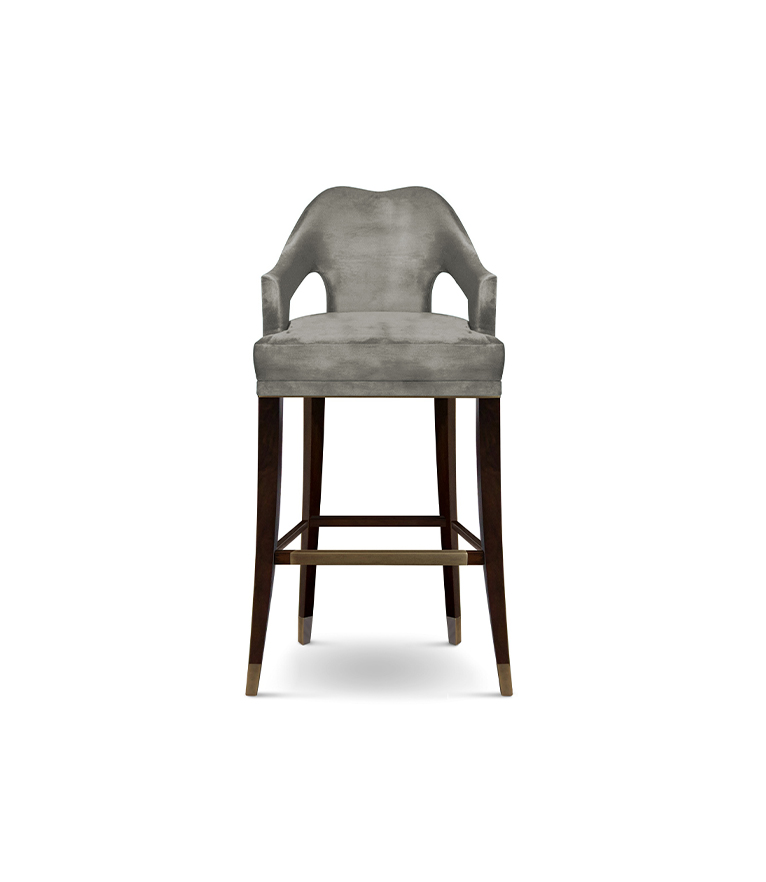 Nº20 Bar Chair - Upholstered In Twill With A Modern Design - Home'Society