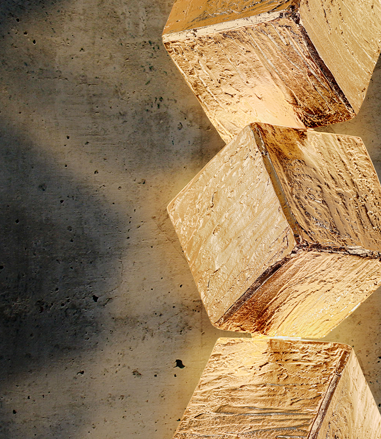 Cubic Big Sconce Wall Light: In Gold-Plated Brass To Your Modern Home Decor - Home'Society