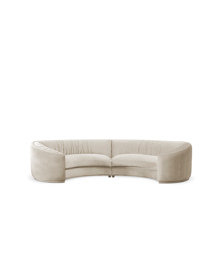 WALES Round Two Sofa - A Contemporary Modern Curved Soft Sofa Inspired By The Land Of Castles - Home'Society