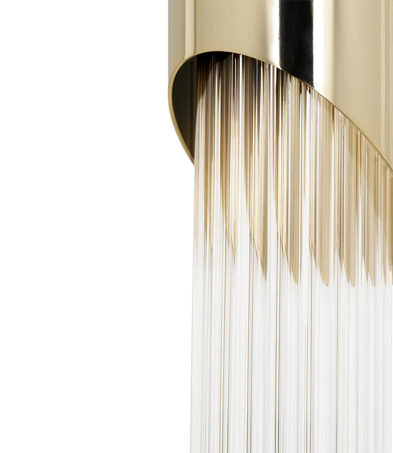 Draycott II Wall Lamp: The Wondrous And Majestic in Brass and Crystal Glass - Home'Society