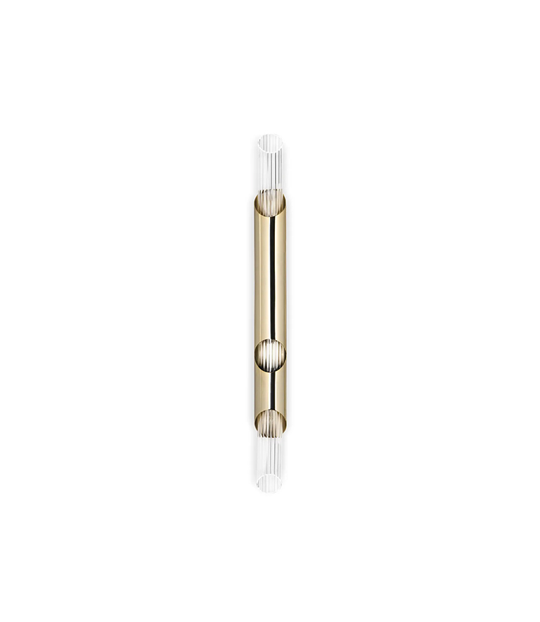 Draycott II Wall Lamp: The Wondrous And Majestic in Brass and Crystal Glass - Home'Society