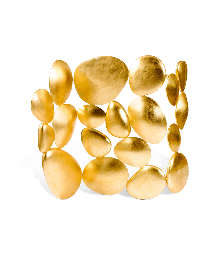 Gold Folding Screen Divider: In Fiberglass With Gold Leaf Finishes - Home'Society