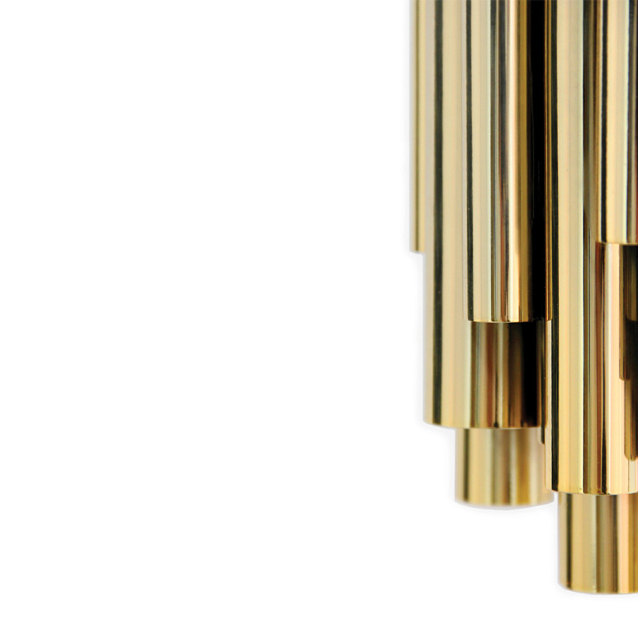 Brubeck Wall Light: With Gold Polish Finishing - Home'Society