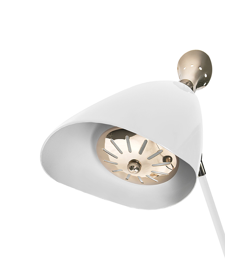 Duke Floor Lamp – Black and Gold Mid-Century Floor Light with 3 Adjustable Shades - Home'Society