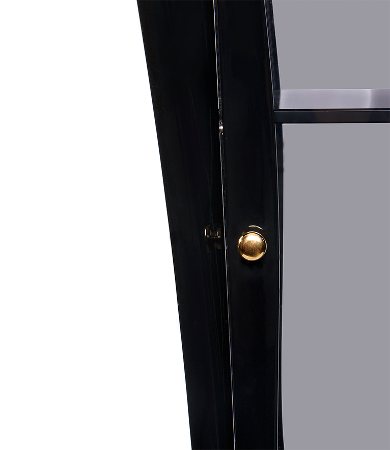 Palatino Slim Display Case: In Mahogany For Your Modern Interior Design - Home'Society