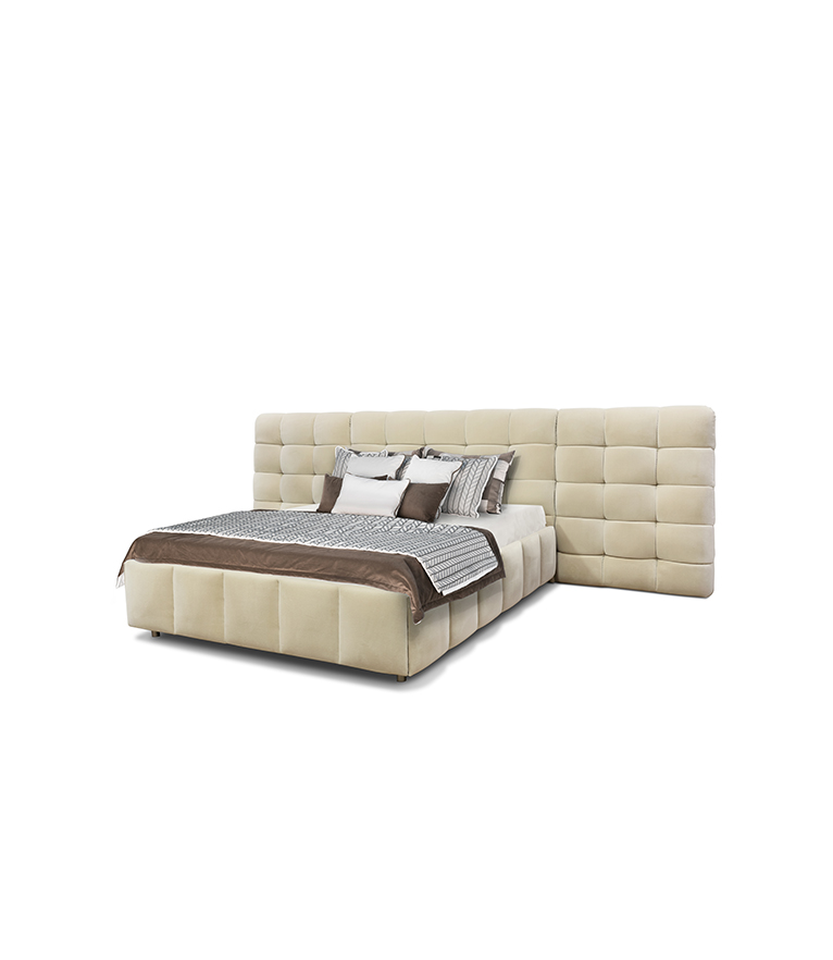 ESSEX Bed – Luxurious Upholstered Bed in Soft Velvet - Home'Society