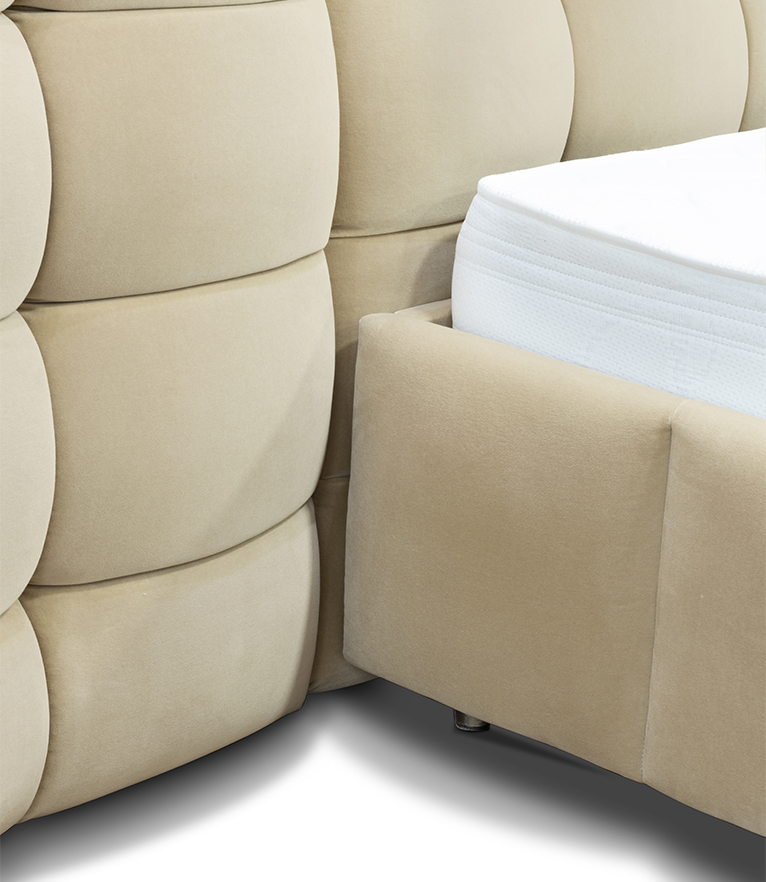 ESSEX Bed – Luxurious Upholstered Bed in Soft Velvet - Home'Society