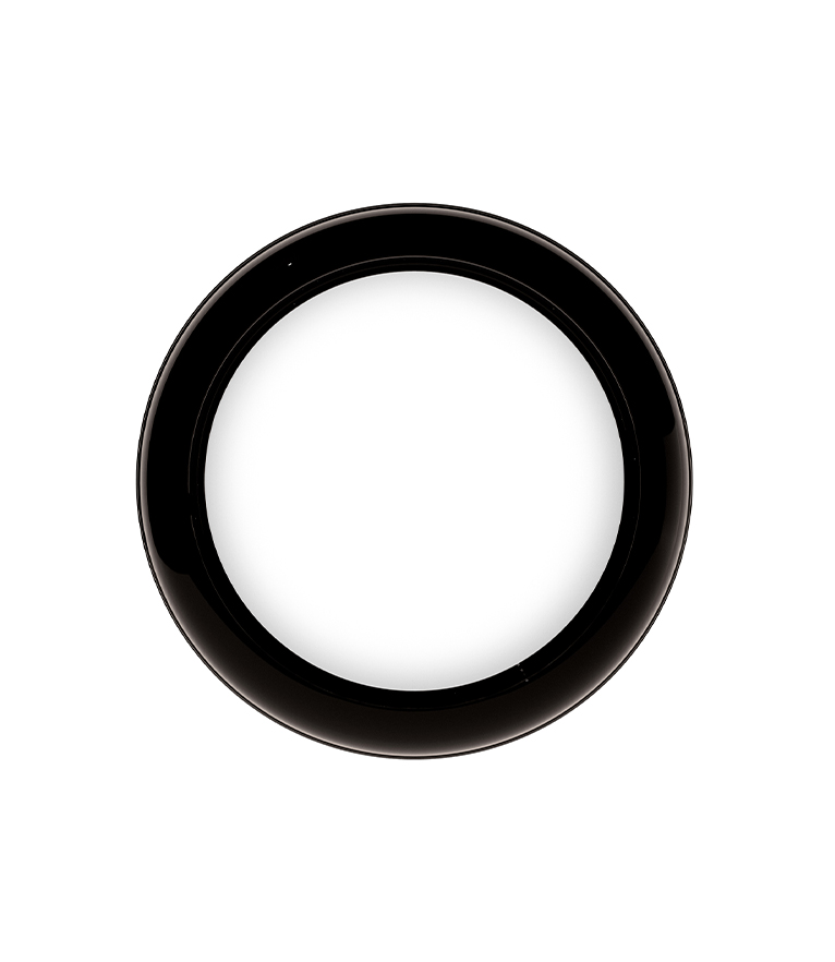 Ring Round Mirror - Black Lacquered High Gloss with Gold Leaf Detail - Home'Society