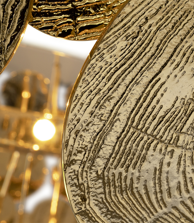 Newton Chandelier - With A Gold-plated Structure To Any Elegant Interior Design - Home'Society