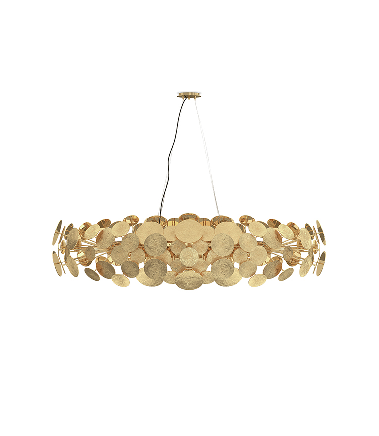 Newton Chandelier - With A Gold-plated Structure To Any Elegant Interior Design - Home'Society