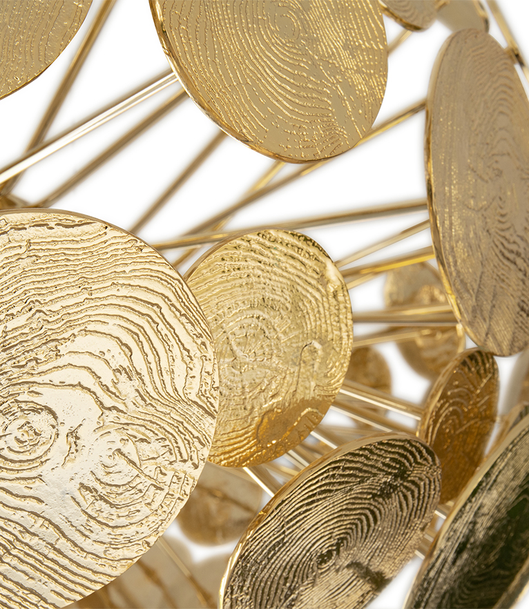 Newton Chandelier - With A Gold-plated Structure To Any Elegant Interior Design - Home'Society