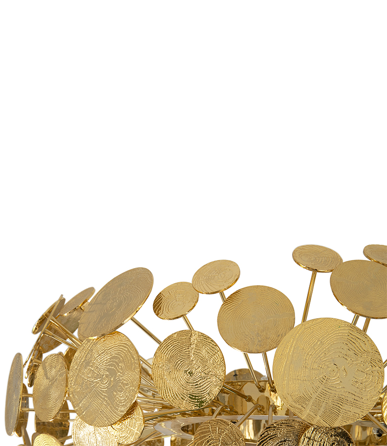 Newton Chandelier - With A Gold-plated Structure To Any Elegant Interior Design - Home'Society