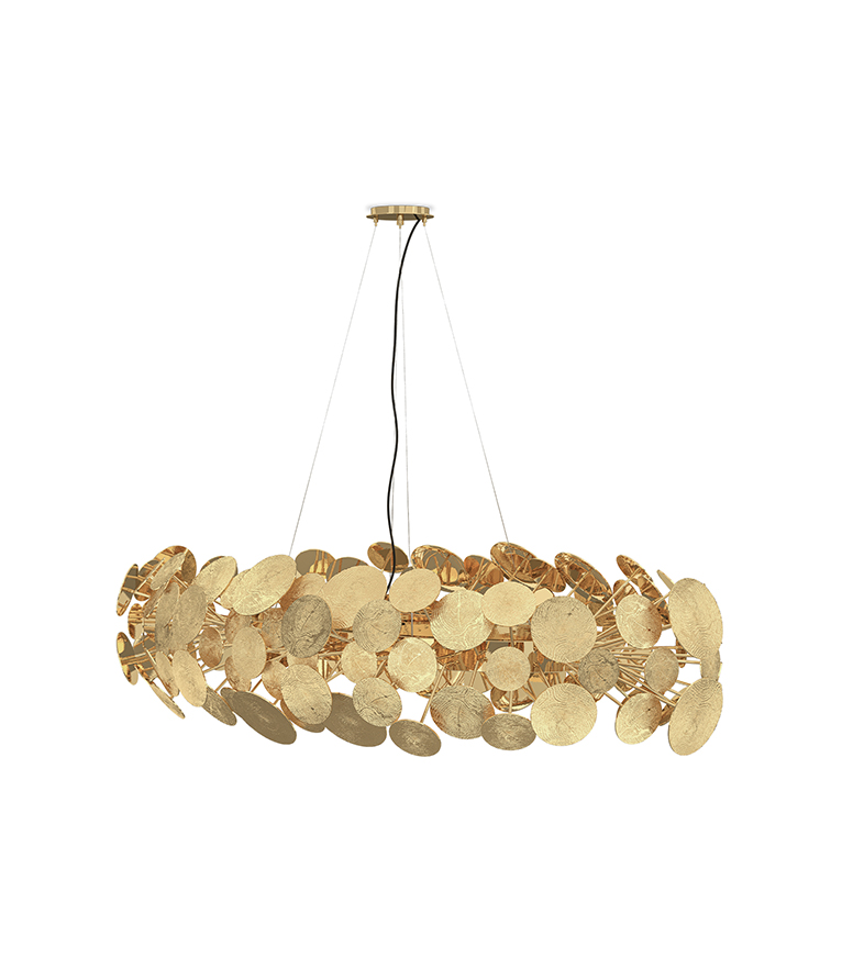 Newton Chandelier - With A Gold-plated Structure To Any Elegant Interior Design - Home'Society