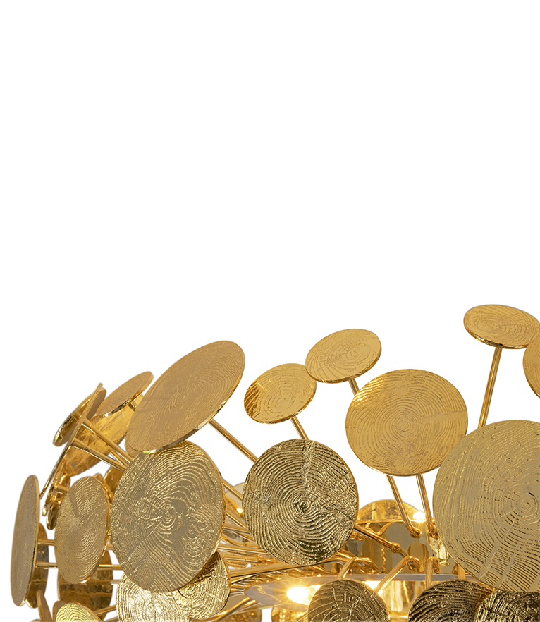 Newton Chandelier - With A Gold-plated Structure To Any Elegant Interior Design - Home'Society