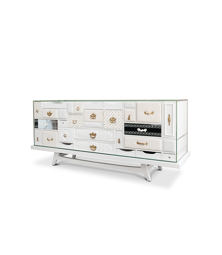 Mondrian Sideboard - Artistic Geometry with Luxury Craftsmanship - Home'Society