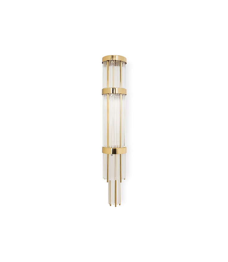 Pharo Wall Light - In Gold-Plated Brass With A Modern Design - Home'Society