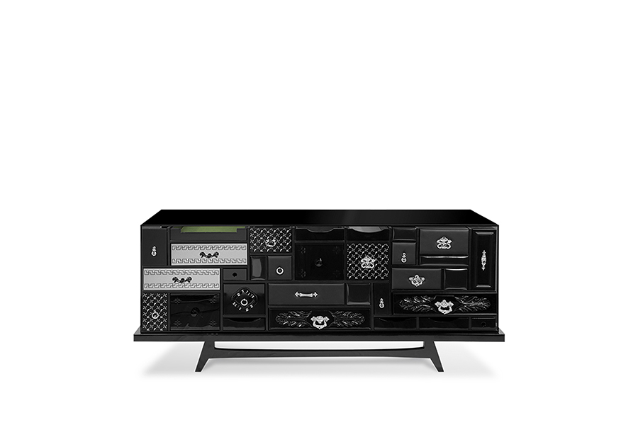 Mondrian Sideboard - Artistic Geometry with Luxury Craftsmanship