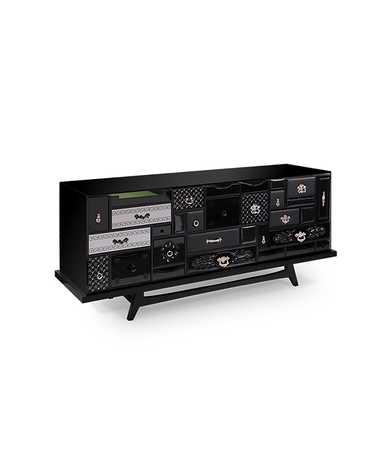 Mondrian Sideboard - Artistic Geometry with Luxury Craftsmanship - Home'Society