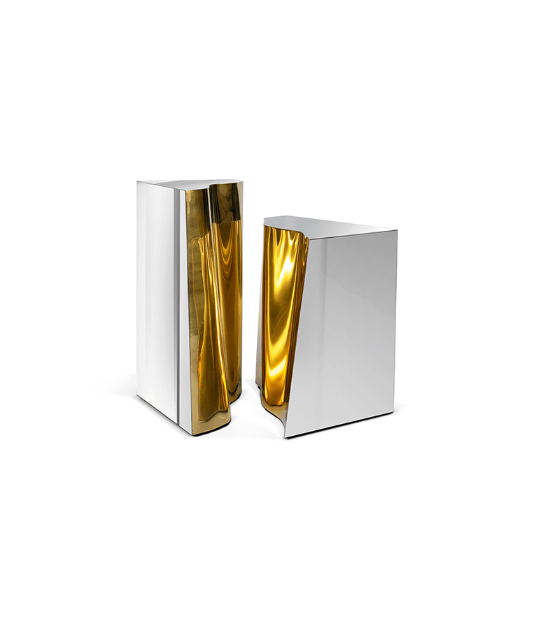 Lapiaz Side Table - Made In Brass With An Exquisite Design - Home'Society