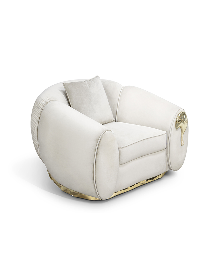 Soleil Armchair – Radiant Elegance with Sculptural Design - Home'Society