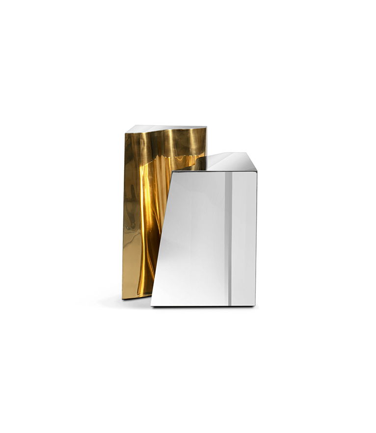 Lapiaz Side Table - Made In Brass With An Exquisite Design - Home'Society
