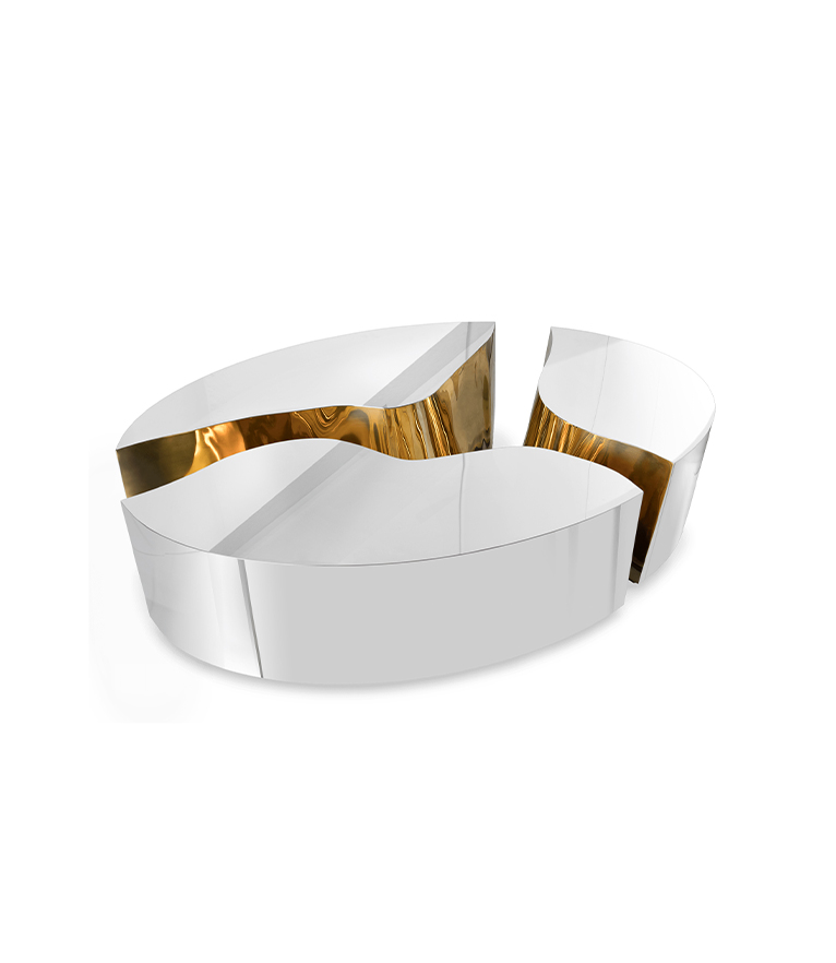 Lapiaz Oval Center Table - Sculptural Luxury with Organic Design - Home'Society