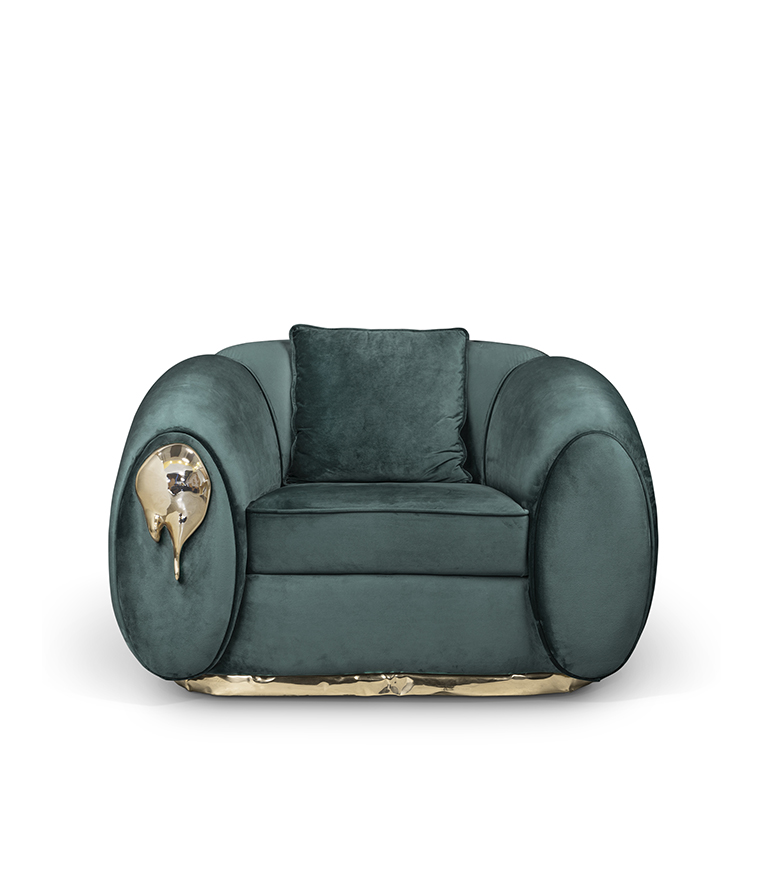 Soleil Armchair – Radiant Elegance with Sculptural Design - Home'Society