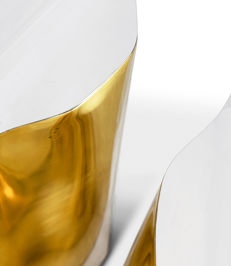 Lapiaz Side Table - Made In Brass With An Exquisite Design - Home'Society