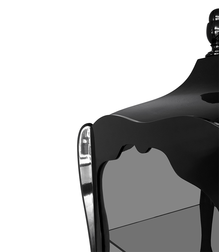 Platino Display Case - Elegant Luxury Showcase with Refined Details - Home'Society