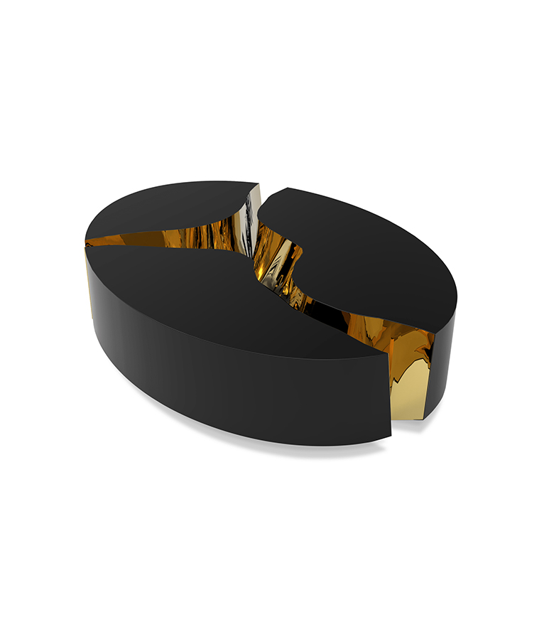 Lapiaz Oval Center Table - Sculptural Luxury with Organic Design - Home'Society