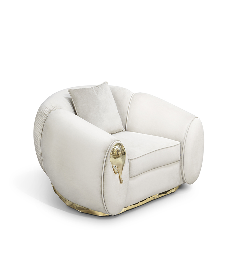 Soleil Armchair – Radiant Elegance with Sculptural Design - Home'Society