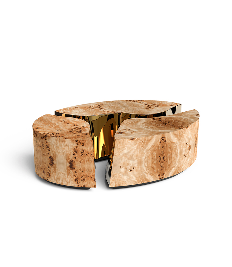 Lapiaz Oval Center Table - Sculptural Luxury with Organic Design - Home'Society