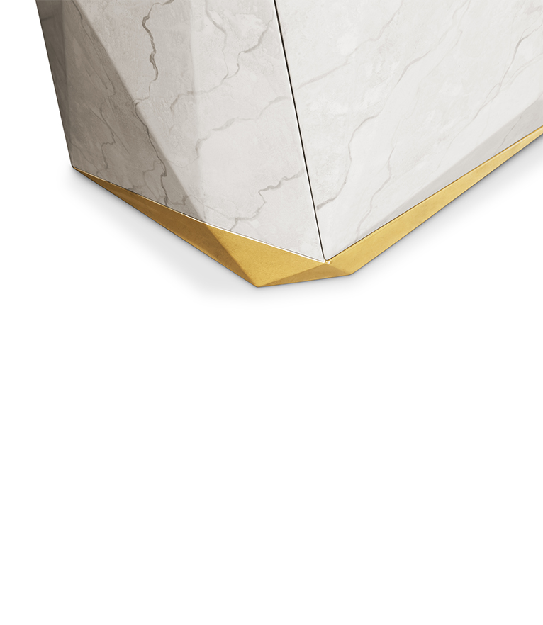 Diamond Faux Marble Pedestal Sink - With A Modern Design - Home'Society