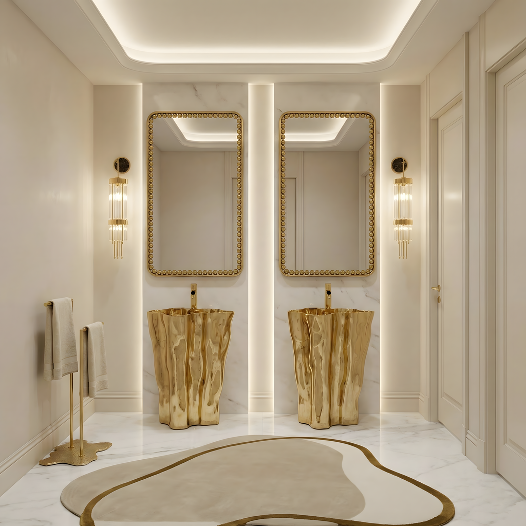 A Fantastically Unique Master Bathroom Layout - Home'Society
