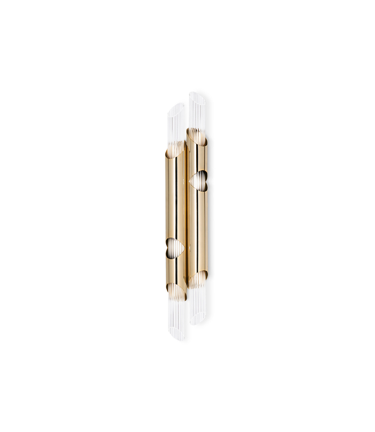 Draycott II Wall Lamp - The Wondrous And Majestic in Brass and Crystal Glass - Home'Society