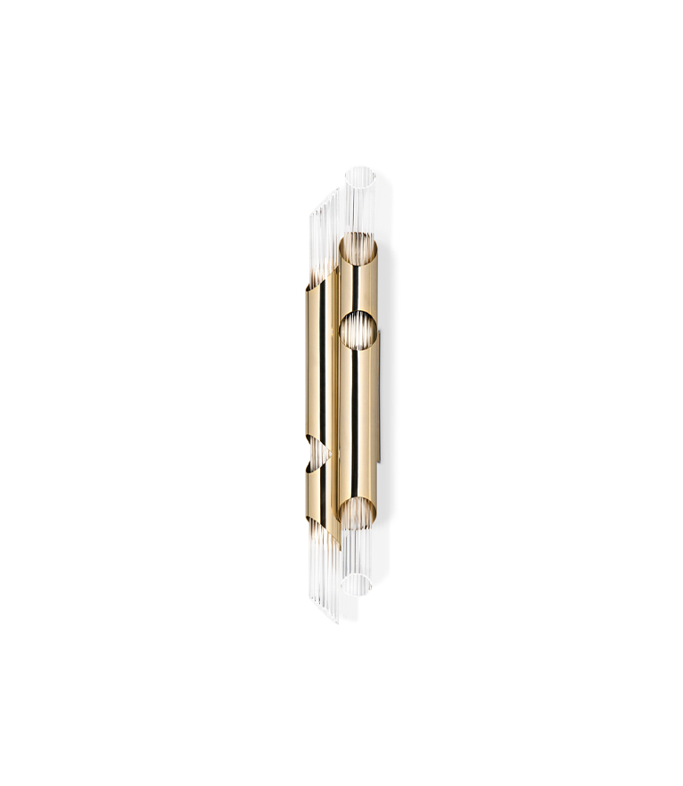 Draycott II Wall Lamp - The Wondrous And Majestic in Brass and Crystal Glass - Home'Society