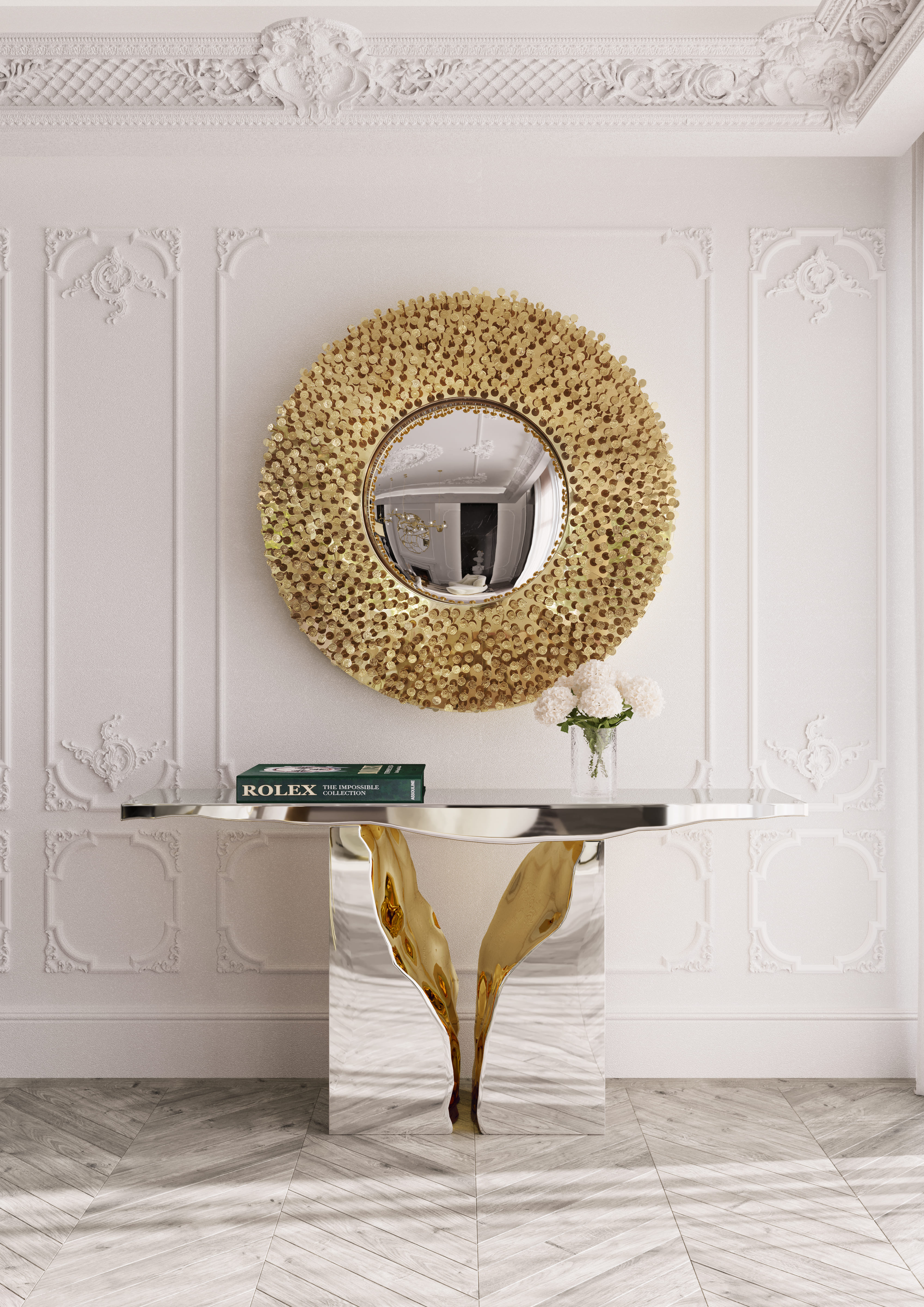 CONTEMPORARY MASTER SUITE WITH SCULPTURAL DESIGN AND ARTISTIC ELEGANCE - Home'Society
