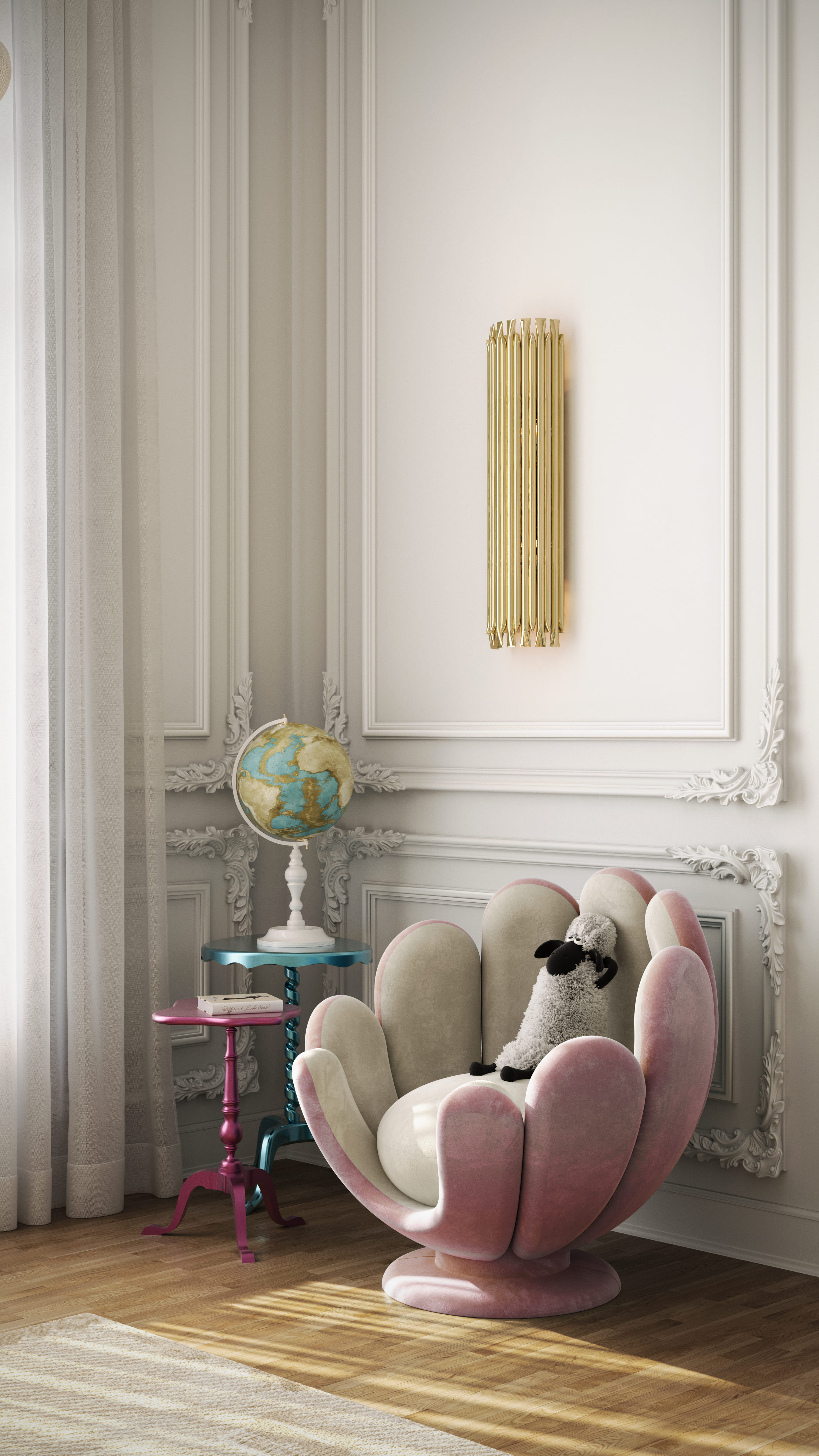 Luxury Children’s Bedroom with Artistic Furniture and Playful Elegance - Home'Society