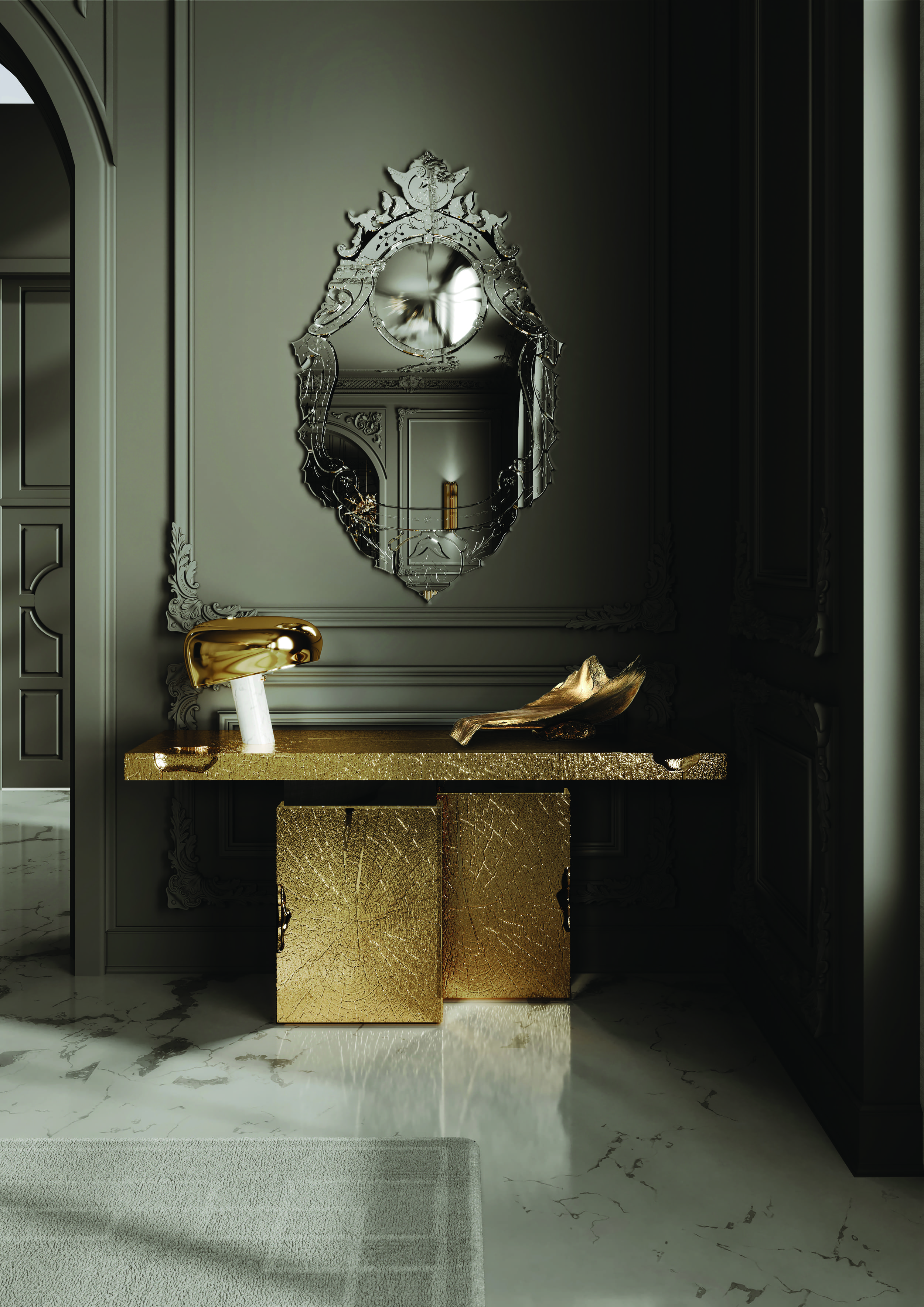 Luxury Master Suite with Sculptural Elegance and Timeless Appeal - Home'Society